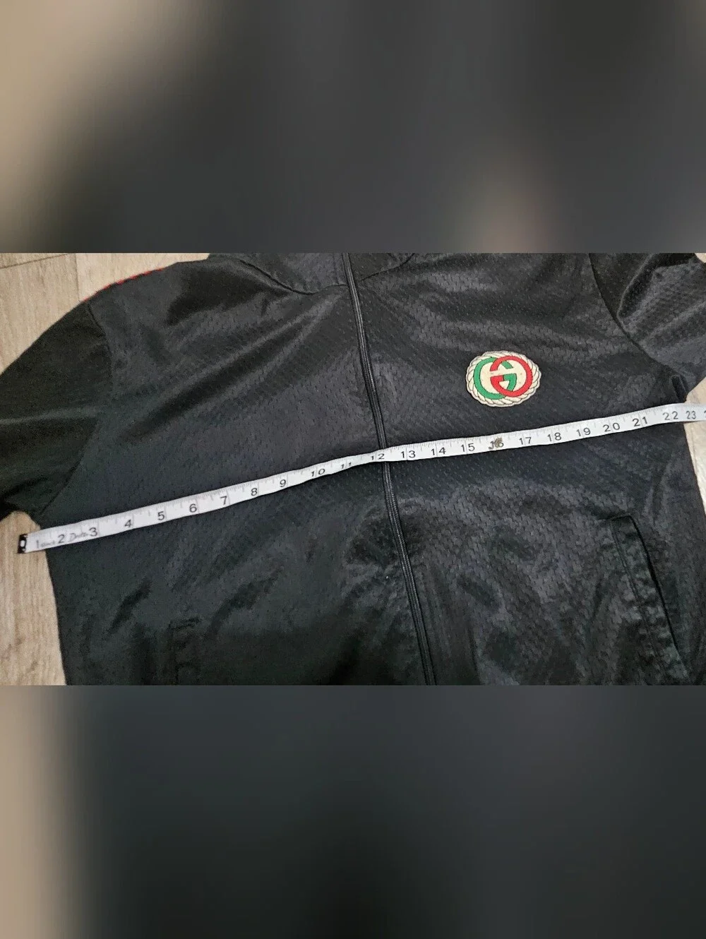 Gucci Airtex Rope Taped GG Logo Track Jacket Size S